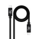 Nanocable Cable USB 4 Gen 3x2 40Gbps 5A/240W, USB-C/M-USB-C/M, Negro, 1.8 m